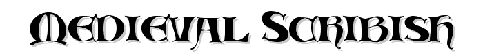 Medieval Scribish font